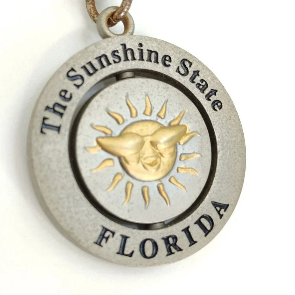 Florida Sunshine State Keychain Spinner